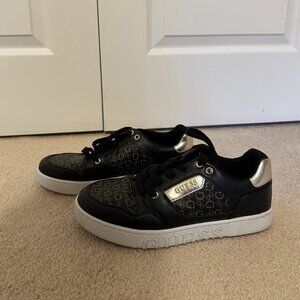 GUESS black and gold Shoes